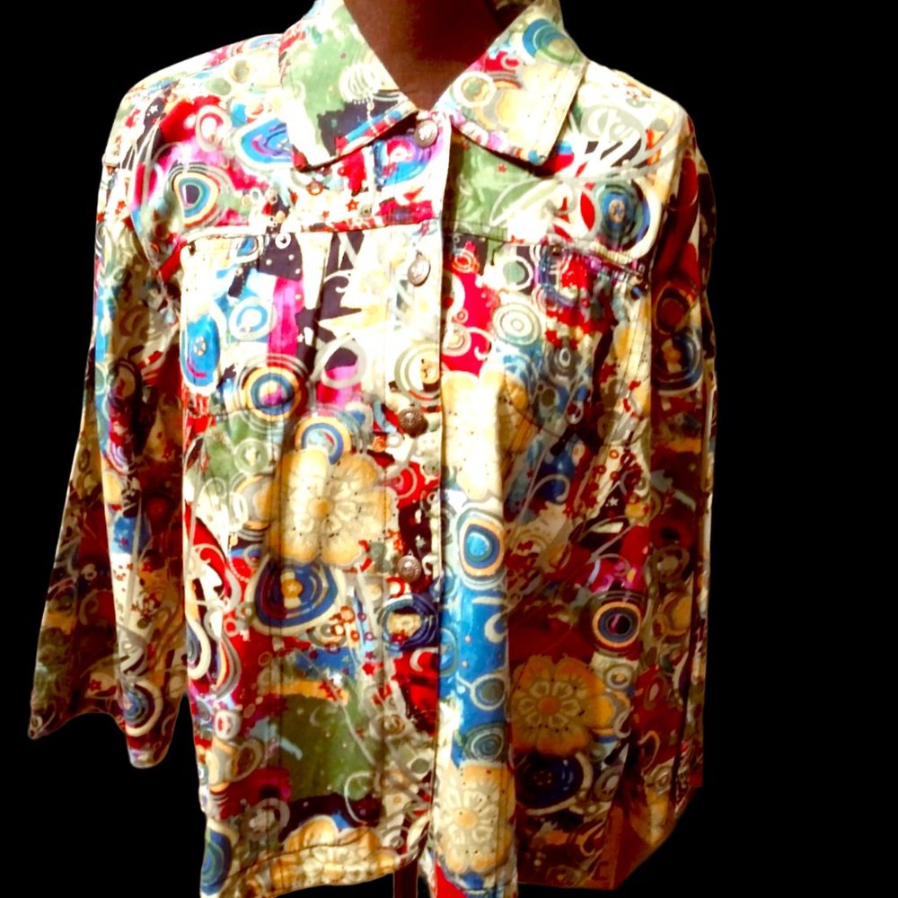 Kaktus Size XL Woman's Top Jacket, Plus Size Woman, Vintage XL Oversize Jacket